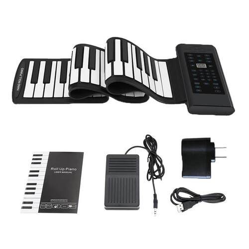 88 Keys Electronic Piano MIDI &USB Charge Portable ABS Soft