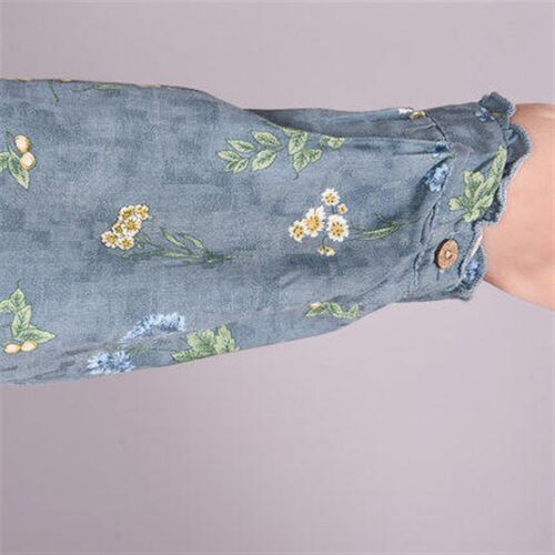2025 Vintage Small Floral Tight Waist Slimming Lace-up Loose