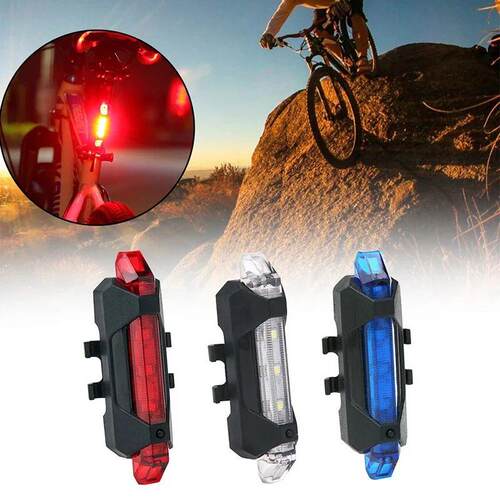 Bicycle Rear LED Light LED Bicycle Rear Tail Light USB Recha