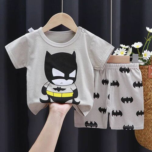 Child Clothing Sets Boys Cartoon Print Tshirt Simple Fashion