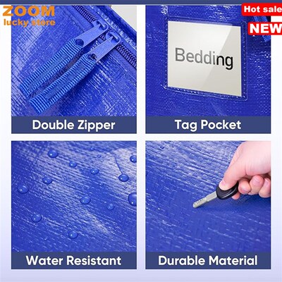 Large Moving Bags with Zippers,Heavy Storage Moving Boxes