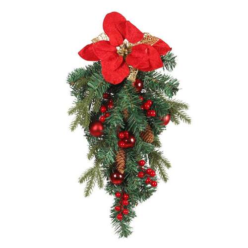 Christmas Front Door Wreath Red Berry Clusters Wreath Holida