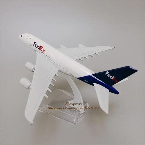 16cm Alloy Metal Air Fedex A380 Airlines Airplane Model