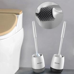 MENGNI TPR Silicone Head Toilet Brush Wall Mounted Cleaning