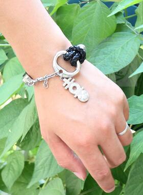 。Brlet personality snake pattern woven steel brlet Xi chara