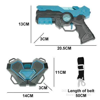 Laser Tag Battle Game Gun Set Electric Infrared Toy Guns Wea