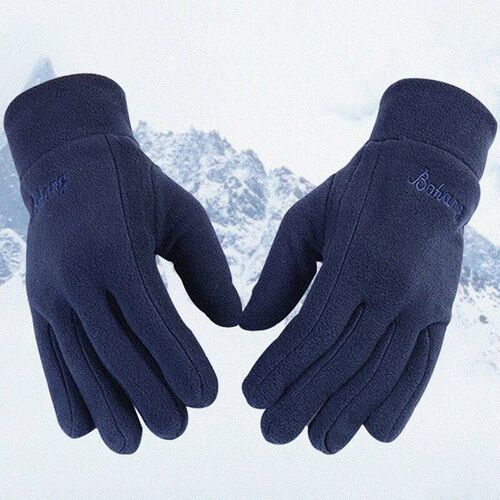 Outdoor Thermal Fleece Windproof Winter Cycling Gloves Men T