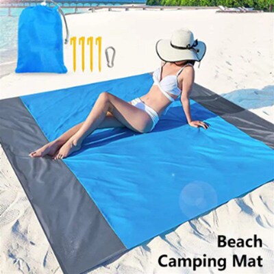 200*210cm Sandproof Beach Blanket Waterproof Beach Mat Porta