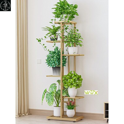 Balcony Hanging Flower Stand Iron Rack Plant Stand Metal