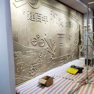 饰雕花工艺品 雕花板装 来图定制实木雕刻板浮雕背景墙 浮雕文化墙