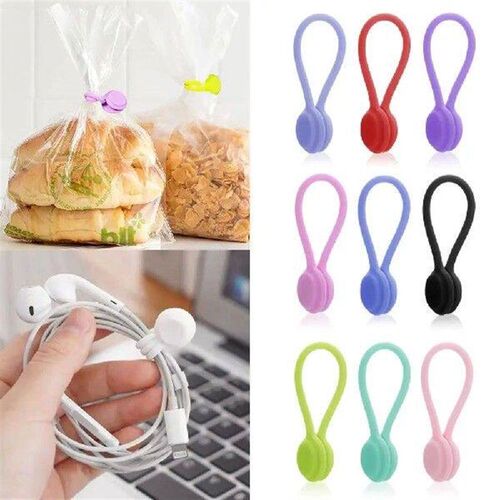 Accessories Reusable Rubber Twist Ties Cable Manager Keeper