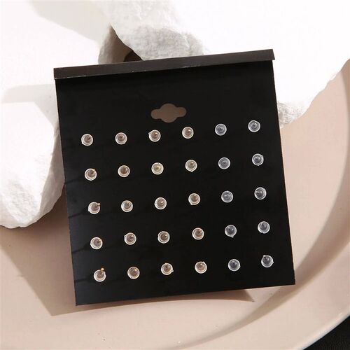12/15 Pairs 2024 New Fashion Leisure Shine Zircon Earnail Se