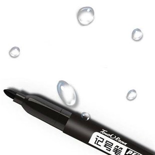 6 Pcs/Set Permanent Marker Pen Fine Point Waterproof Ink Thi