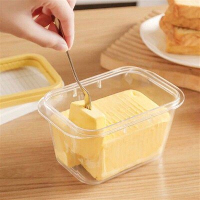 Refrigerator Butter Box With Lid Slicer Case Cheese Cutting