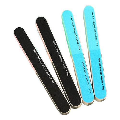 Creative 7-sided nail file and buffer strip, a fashionable n