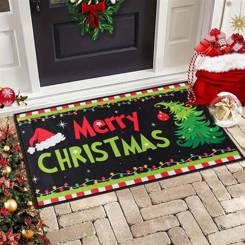 Christmas Welcome Doormat Outdoor Carpet Merry Christmas Dec