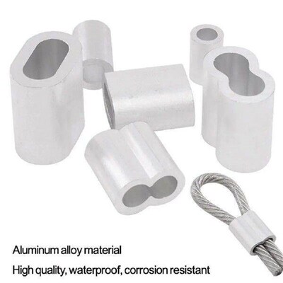 10-50Pcs 8-Shape M1 to M12 Crimp Sleeve Double Hole