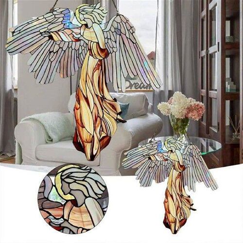 Angel Ornament Stained Pendant Window Hanging Suncatcher