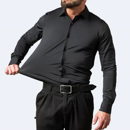 6xl New Spring and summer  elastic force non-iron mens long