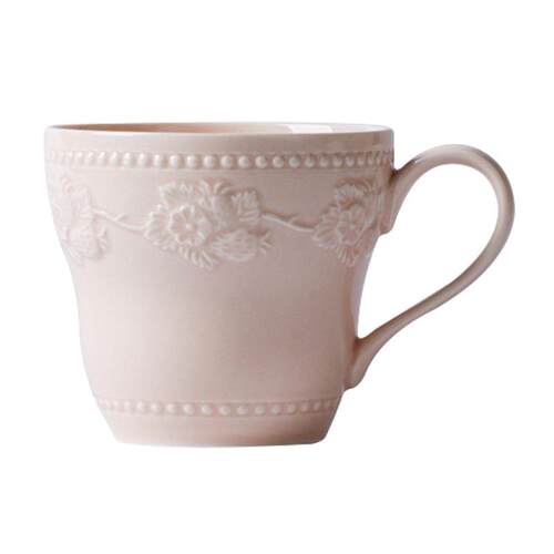 380ml embossed strawberry ceramic mug French breakfast cup