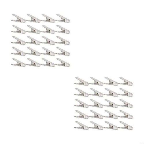 G2AB 20 Pcs Utility Metal Clips Stainless Steel Clothes