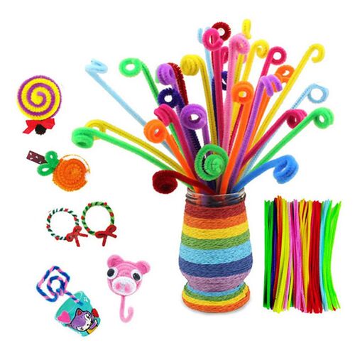 DIY Colorful Plush s Wool Pompoms Materials Kids DIY Montess