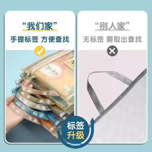 Subject Classification File Folder with Zipper, Double Layer
