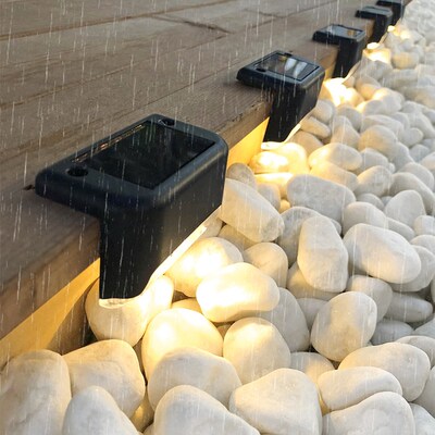 1/4/10/20pcs LED Solar Stair Light Waterproof Outdoor