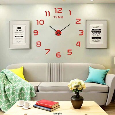 2023 Modern Design Large Wall Clock 3D DIY Quartz Clocks Fas