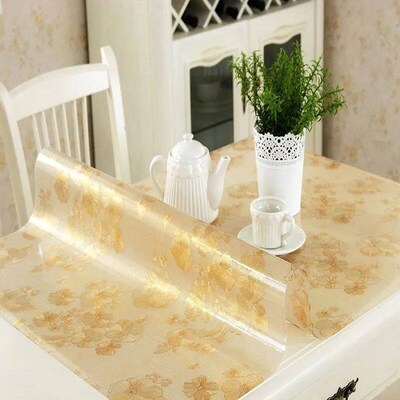 Frosted Translucent Table Cloth Kitchen Table ver Waterproof