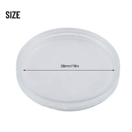 100Pcs Coin Holder Capsule Container Storage Case Box Clear