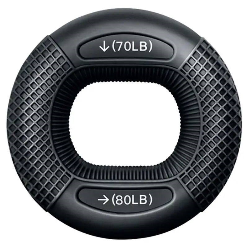 Silicone Hand Grip Strengthener 20-80LB Gripping Ring Finger - 实物图