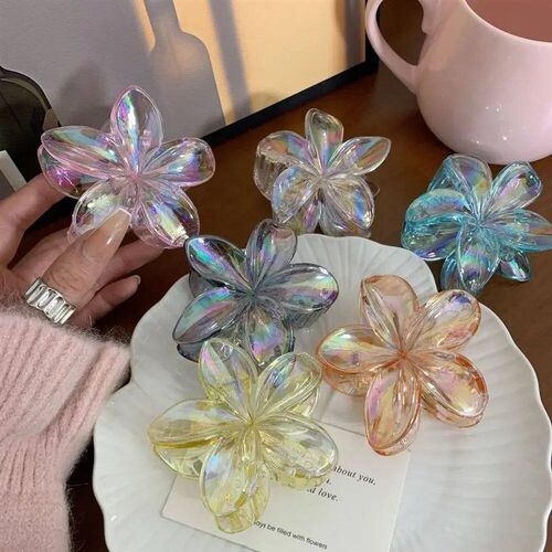Hairpin Flower Hair Clip Cute Grab Clip Plastic Large Hair C
