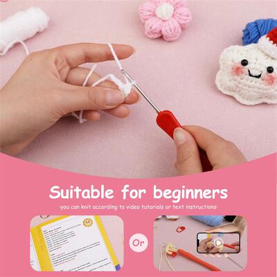 DIY Craft Sun Flowers Crochet Kit for Beginners Adults Croch