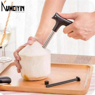 Coconut Opener Tool Coco Water Punch Tap Drill Straw Open