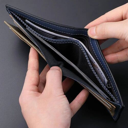 New Mens Horizontal Wallet Multi-Functional Business Zipper