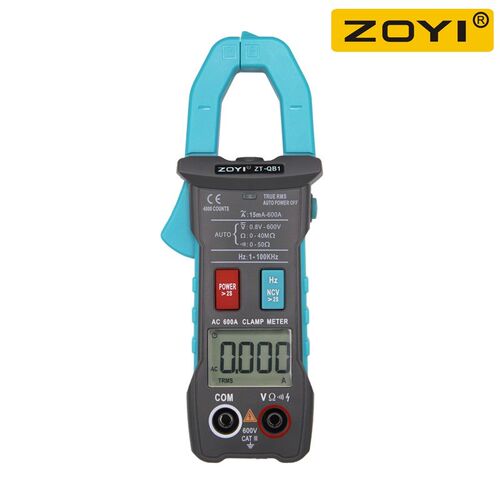 Digital Smart Clamp Meter AC 600A Multimeter 4000 Counts Tru