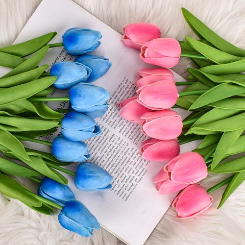 1 Piece 30cm Real Touch PU Tulips Artificial Flowers Home Ga