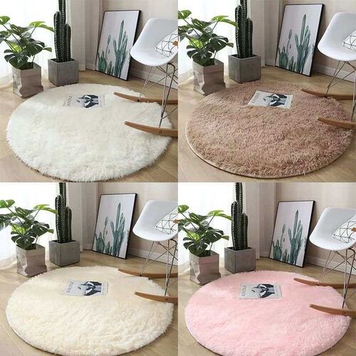 Plush round carpet living Room Decoration Childrens Bedroom