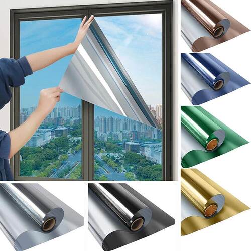 Self-adhesive Glass Window Sticker Summer One Way Mirror Hea