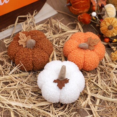 Thanksgiving Halloween Decorations Ins Flannel Simulation Pu