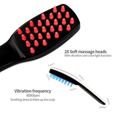 CkeyiN Phototherapy LED Massage Comb Vibrating Head