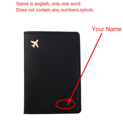 Free Engraved Passport Cover Women Wallet Passport Holder Me