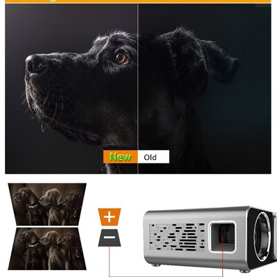 Multimedia Mini 1080P HD LED Projector Home Theater Cinema