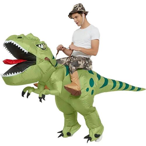 Ride-on Inflatable Dinosaur Costume Suitable for Halloween P
