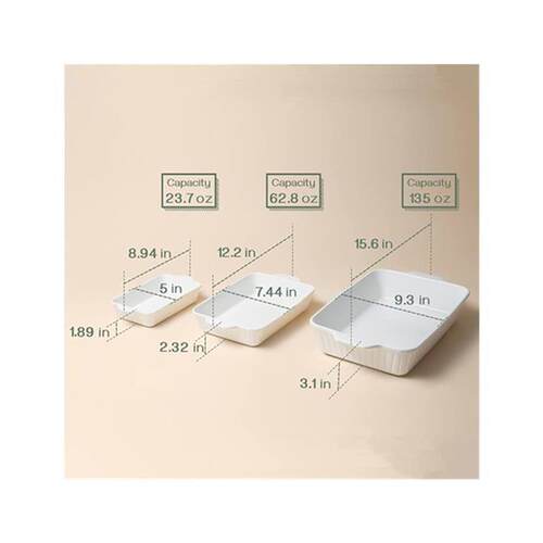 Casserole Dishes for Oven Lasagna Pan Deep Baking Pan