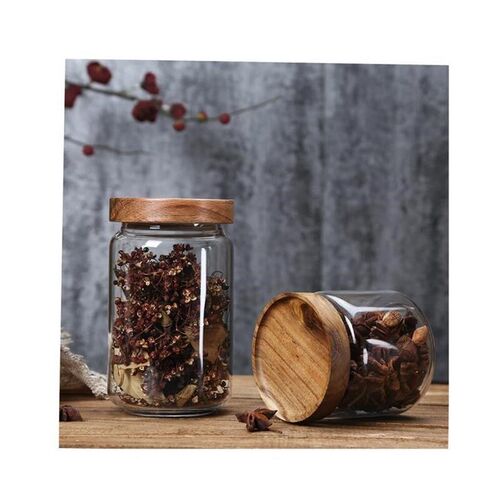 Glass Airtight Kitchen Storage Jar Sealed Food Container Gr1