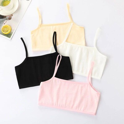 1Set Teen Girls Training Bras Panties Set Kids Puberty Young