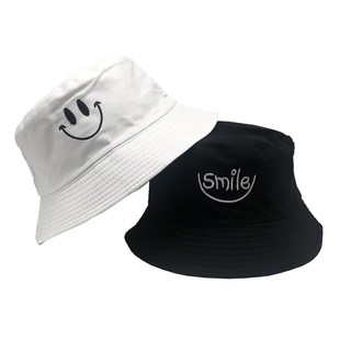 SMILE Bucket Hat Double Sided Bucket Hat Smiling face Unisex