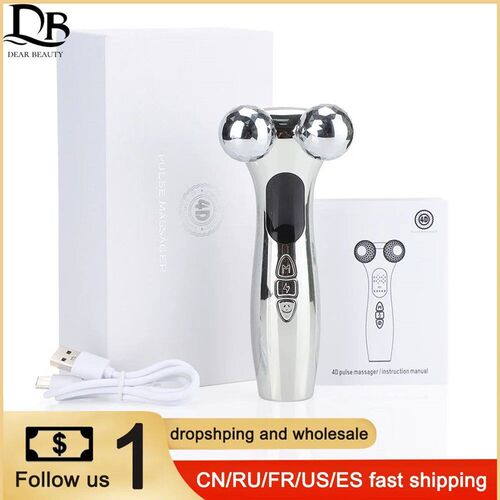 EMS Facial Roller Massager Microcurrents Face Lifting Machin